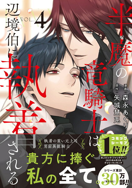 半魔の竜騎士は、辺境伯に執着される 第4巻の表紙画像