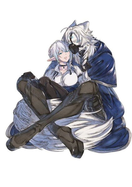 人狼とエルフ 第1巻の表紙画像