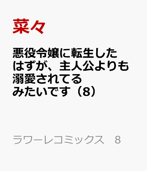 悪役令嬢に転生したはずが、主人公よりも溺愛されてるみたいです 第8巻の表紙画像